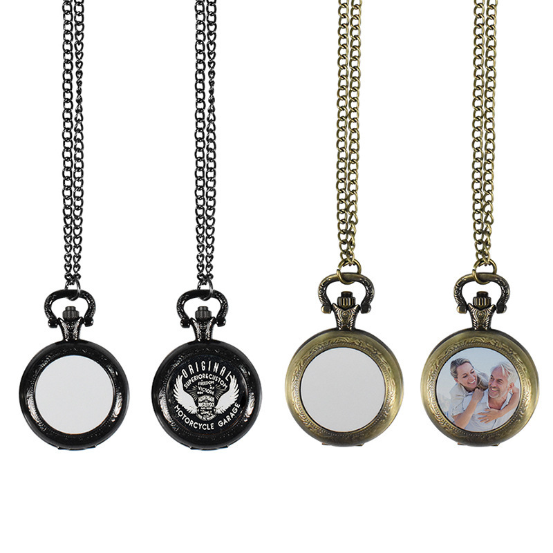 Vintage Jewelry Collection - สร้อยคอจี้นาฬิกาพกโลหะวินเทจแบบกำหนดเอง สร้อยคอนาฬิกาคลาสสิก เครื่องประดับแฟชั่นสำหรับผู้ชายและผู้หญิง