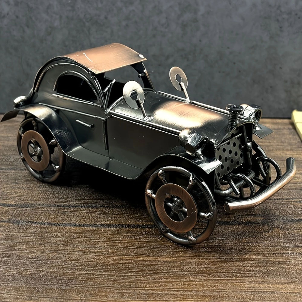 Vintage Collectible Cars - โมเดลรถเหล็กโบราณ ของตกแต่งสไตล์เรโทร ย้อนยุค วินเทจ รูปปั้นรถ ของตกแต่งบ้านสไตล์ยุโรป