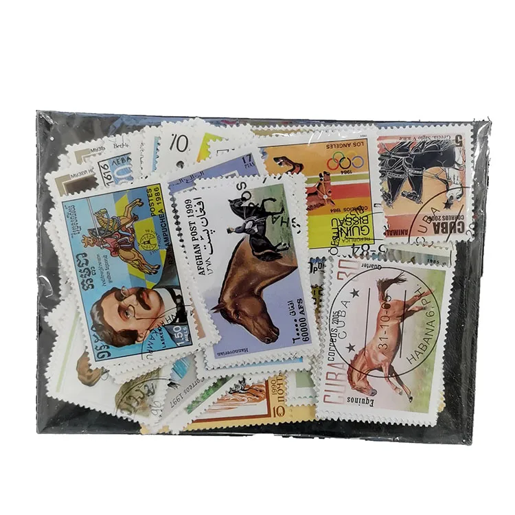 100 ม้าแสตมป์ไม่ซ้ําจริงใช้คอล - Collectible Vintage Postage Stamps บทวิจารณ์และราคา