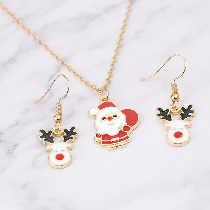 ชุดเครื่องประดับชุดกวางเรนเดีย - Vintage Collectible Santa บทวิจารณ์และราคา