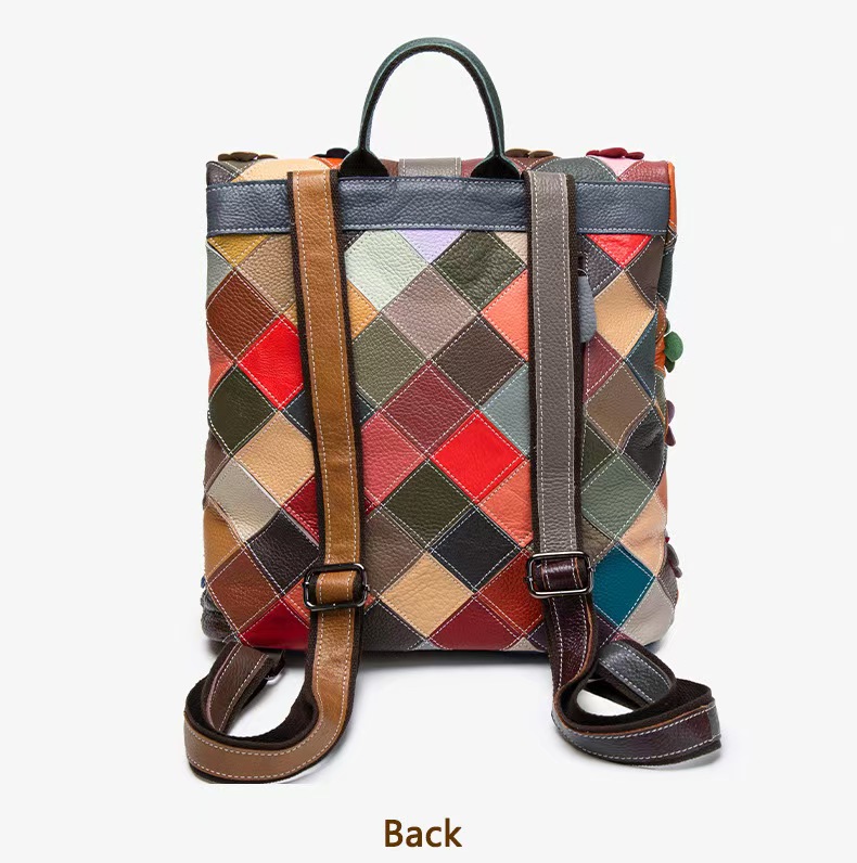 กระเป๋าเป้สะพายหลังหนังแท้สไตล - Vintage Zipper บทวิจารณ์และราคา