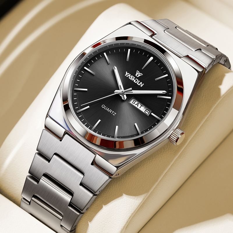 นาฬิกาควอตซ์สแตนเลสสตีลหรูหราแ - Vintage Collectible Watches บทวิจารณ์และราคา