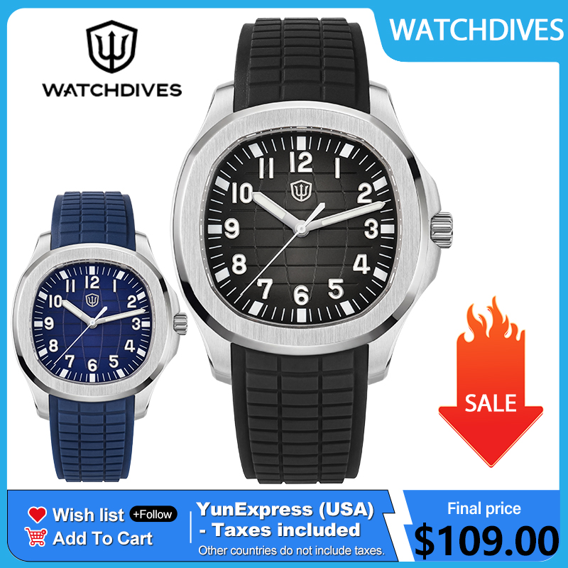 Watchdives WD008 38 มมนาฬิกาดำ - Vintage Collectible Watches บทวิจารณ์และราคา