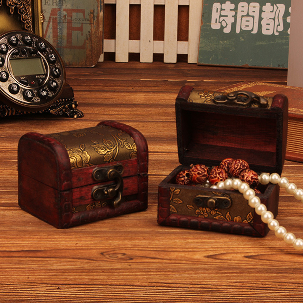 กล่องเครื่องประดับไม้สไตล์จีนโ - Vintage Jewelry Collection บทวิจารณ์และราคา