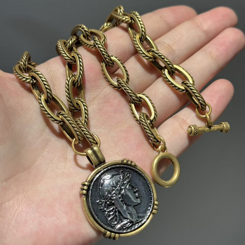 สร้อยคอวินเทจแบบโชคเกอร์ ลายแก - Vintage Collectible Coins บทวิจารณ์และราคา