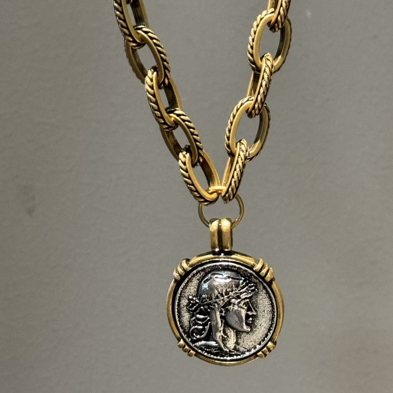 สร้อยคอวินเทจแบบโชคเกอร์ ลายแก - Vintage Collectible Coins บทวิจารณ์และราคา