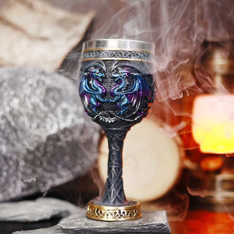 แก้วไวน์ทรงกอบเล็ตลายมังกรคู่ส - Collectible Vintage Tools บทวิจารณ์และราคา