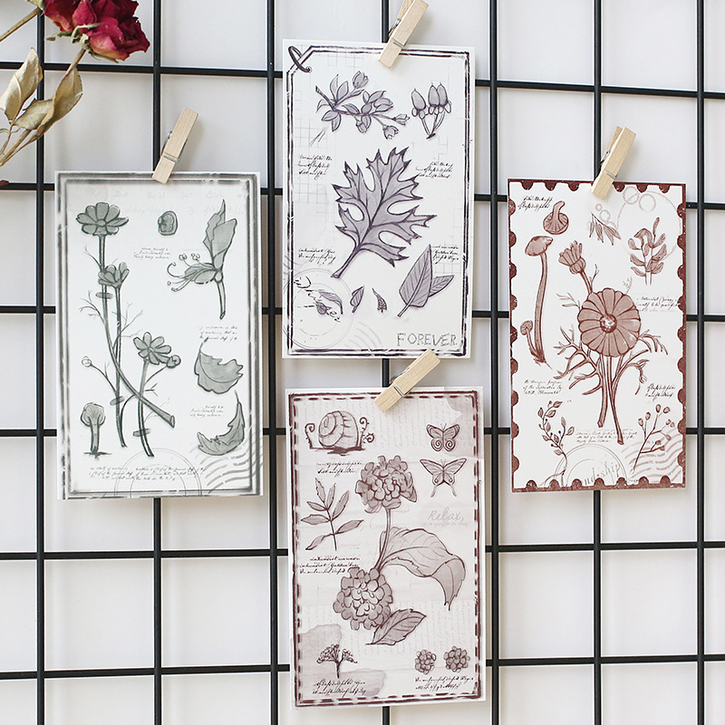 ชุดโปสการ์ดลายพืชหมุนวน 30 ชิ้ - Collectible Vintage Greeting Cards บทวิจารณ์และราคา