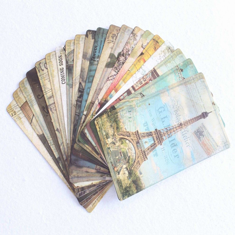 ใหม่ 32Pcs Vintage อาคารที่มีช - Collectible Vintage Greeting Cards บทวิจารณ์และราคา