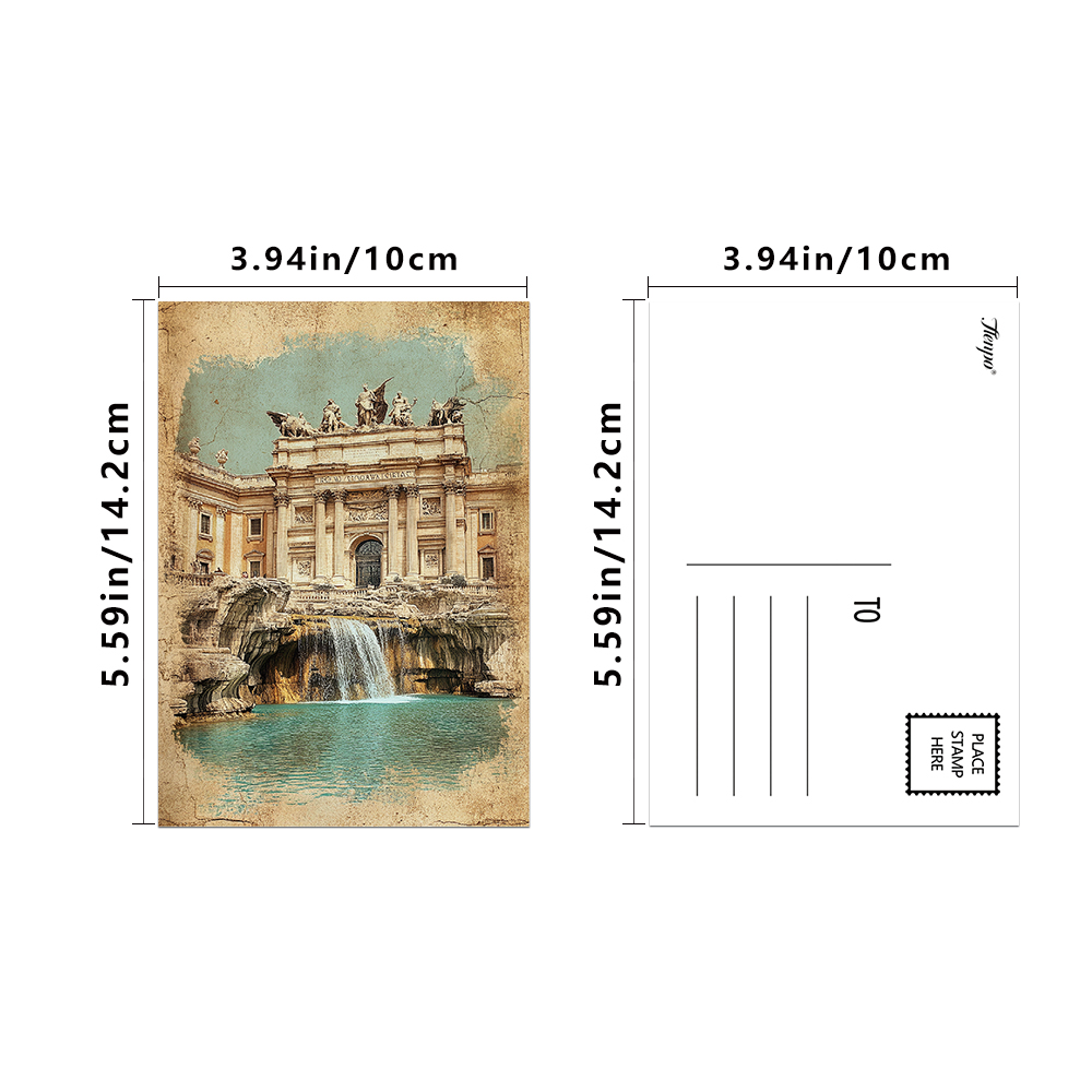 32 ชิ้นชุดโปสการ์ดสถานที่สำคัญ - Collectible Vintage Greeting Cards บทวิจารณ์และราคา